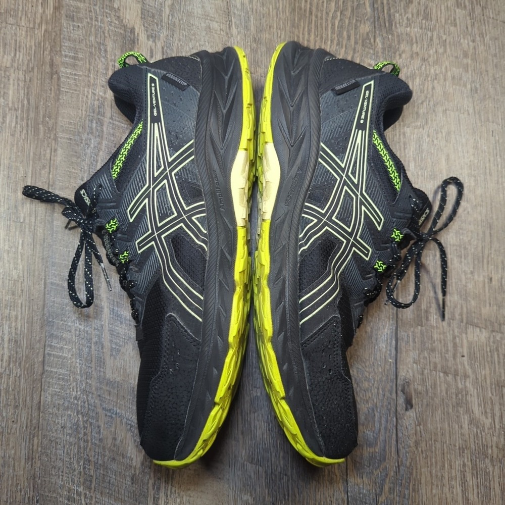ASICS Gel Venture 9 Black Lime Zest Men's Size 10 Athletic Running Sneaker - Picture 11 of 14